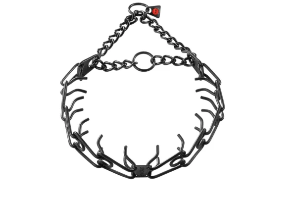 Sprenger πνίχτης Μαύρος από ανοξείδωτο ατσάλι 41cm με αλυσίδα διόρθωσης πάχους 2.25mm