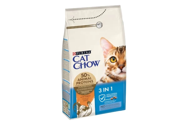PURINA CAT CHOW FELINE 3 IN 1 ΓΑΛΟΠΟΥΛΑ 1,5ΚG