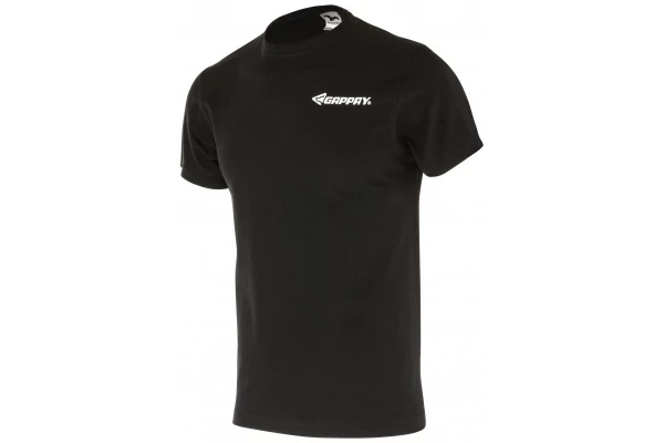 GAPPAY Kοντομάνικo βαμβακερό T-Shirt μαύρο