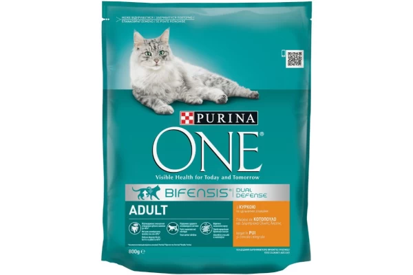 Purina ONE Adult Κοτόπουλο & Δημητριακά Ολικής Άλεσης 800g