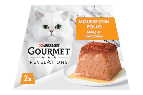 Purina Gourmet Revelations Mousse Με Κοτόπουλο 4x57gr