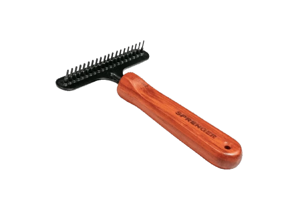 Sprenger Χτένα για σκύλους με ξύλινη λαβή για διπλό μανδύα ή μακρύ τρίχωμα