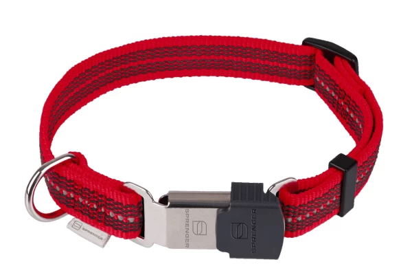 Sprenger nylon ανακλαστικό περιλαίμιο (κολάρο) Κόκκινο 30 - 45cm