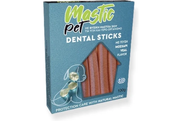 Mastic Pet Μασώμενο Stick για Σκύλους Γάτες κατά της Πέτρας κ Πλάκας 100gr Μοσχάρι