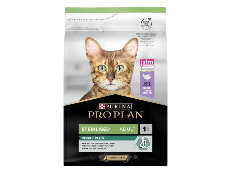 PURINA PRO PLAN STERILISED RENAL PLUS CAT ΓΑΛΟΠΟΥΛΑ 3KG