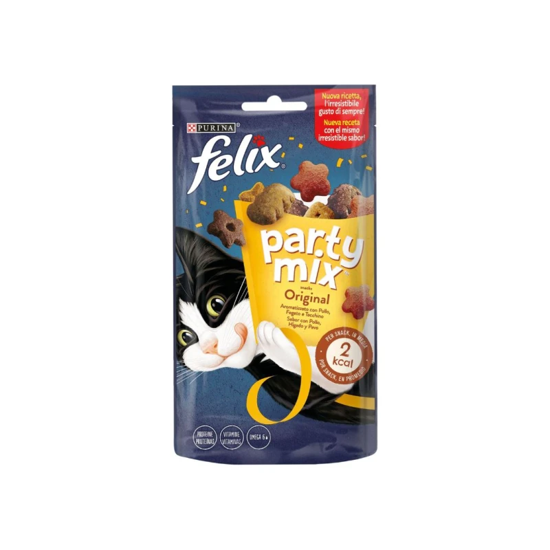 Felix Party Mix Snacks Original Mix με γεύση ΚΟΤΟΠΟΥΛΟ, ΣΥΚΩΤΙ και ΓΑΛΟΠΟΥΛΑ 60g