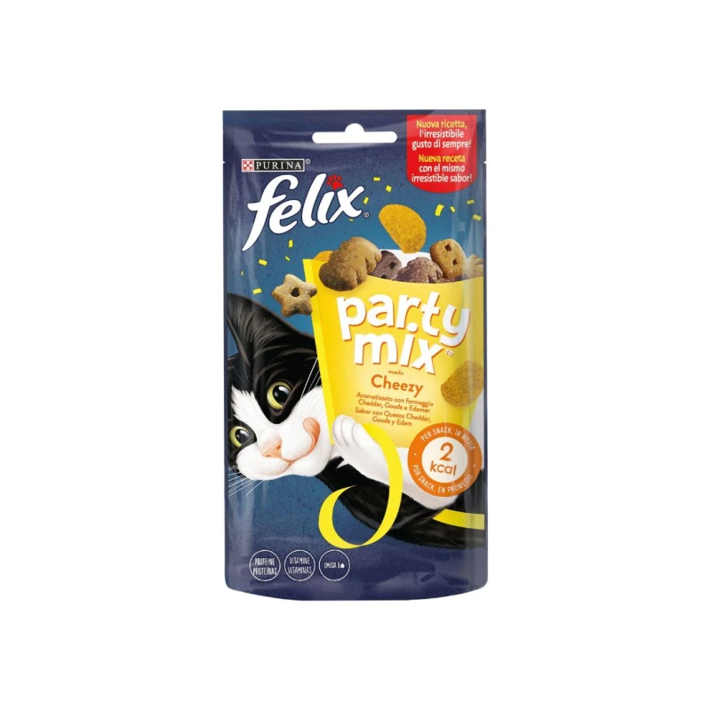 Felix Party Mix Cheezy Mix με γεύση από τυρί ΤΣΕΝΤΑΡ, ΓΚΟΥΝΤΑ και ΈΝΤΑΜ 60g