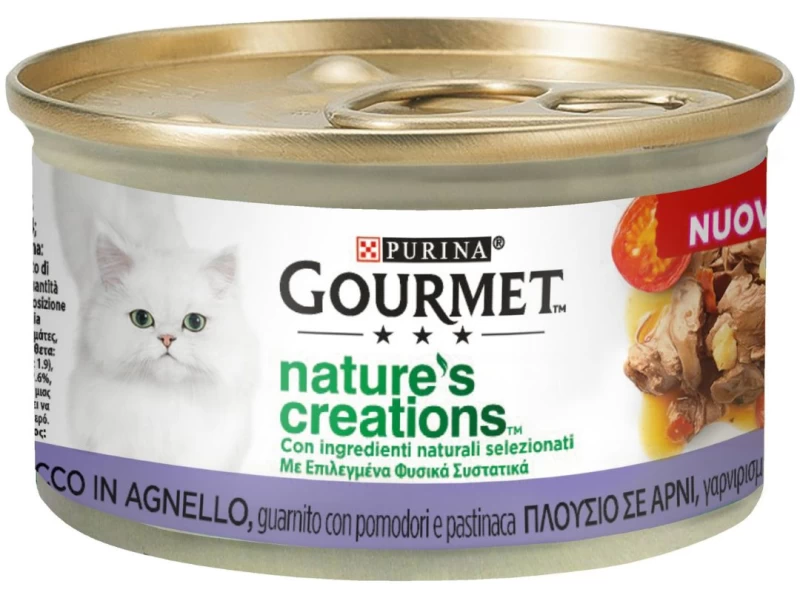 PURINA GOURMET™ Nature's Creations, Πλούσιο σε Αρνί, γαρνιρισμένο με ντομάτες και άγριο καρότο