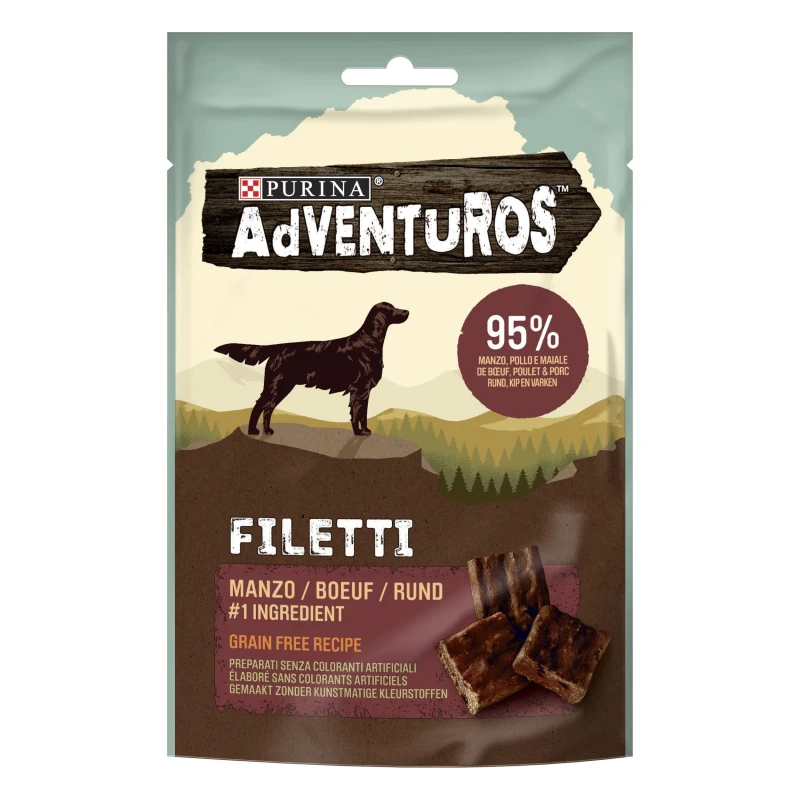 Purina Adventuros Filetti Σνακς Σκύλου με Πάπια 70g