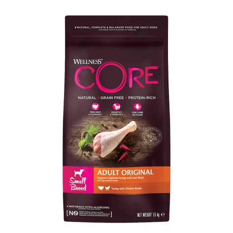 Wellness Core Adult Original Small Breed Γαλοπούλα 1.5kg