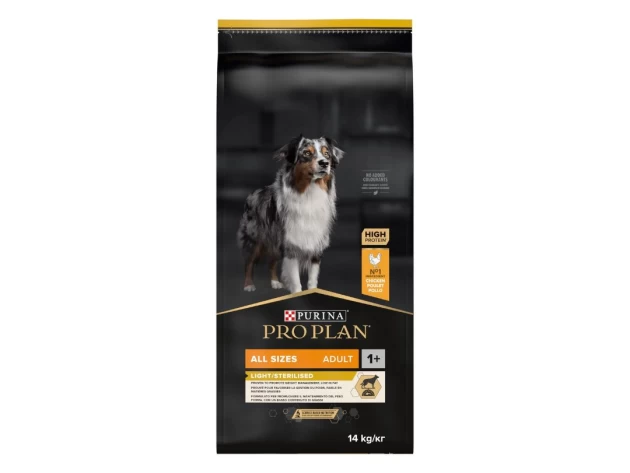 PURINA PRO PLAN DOG ALL SIZES ADULT LIGHT/STERILISED 14KG