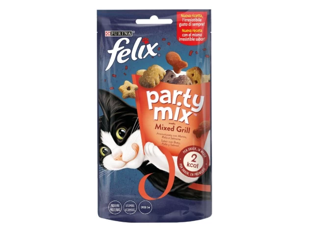 Felix Party Mix Snacks Mixed Grill Με γεύση ΒΟΔΙΝΟ, ΚΟΤΟΠΟΥΛΟ & ΣΟΛΟΜΟ 60g