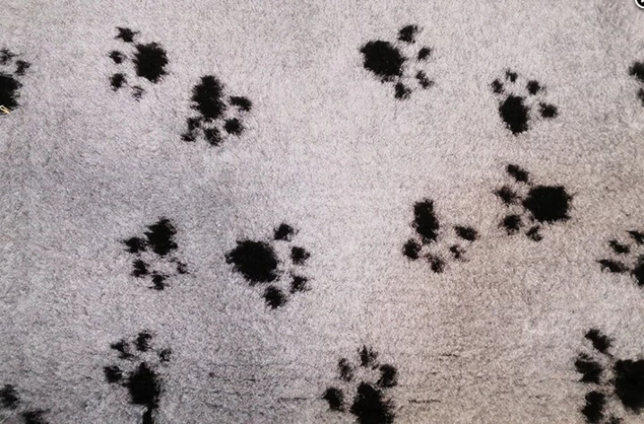 Bed-Vet  Κρεβατακι-χαλάκι σκύλου γκρι με πατουσακια 145cm x 100cm