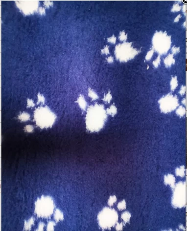 Bed-Vet Κρεβατακι-χαλάκι σκύλου Μπλε με πατουσακια 145cm x 100cm