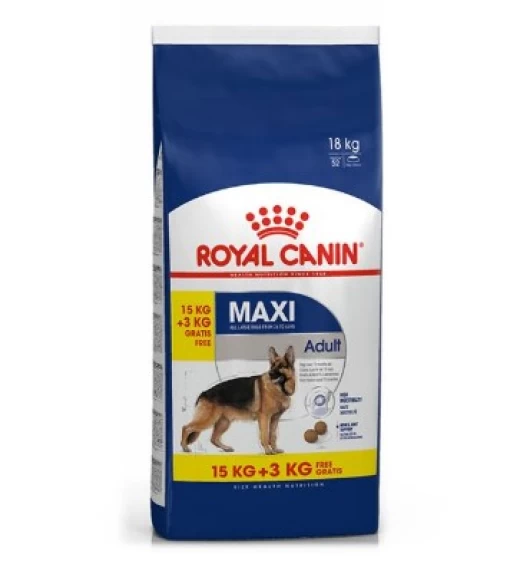 Royal Canin Maxi Adult 15+3kg Δώρο