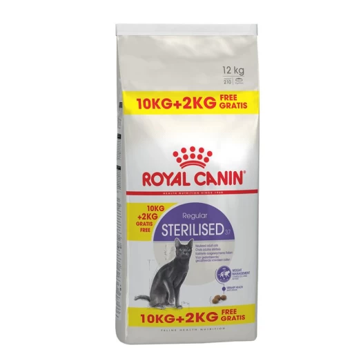Royal Canin Regular Sterilised 37 Ξηρά Τροφή για Ενήλικες Στειρωμένες Γάτες με Πουλερικά 10kg +2kg