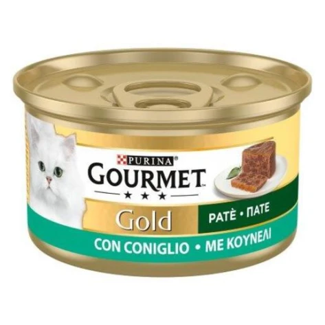 Purina GOURMET GOLD ΠΑΤΕ ΜΕ ΚΟΥΝΕΛΙ 85g 