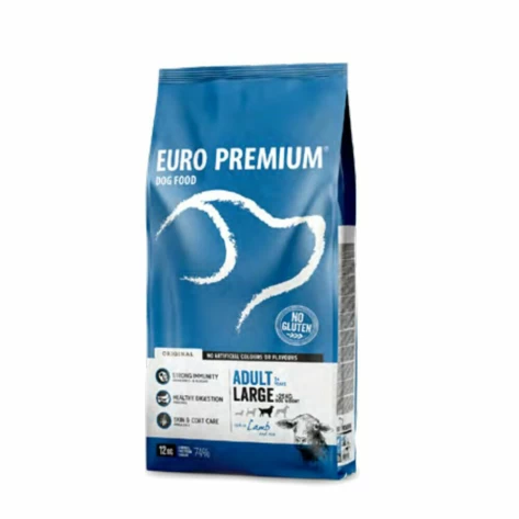 Ξηρά τροφή σκύλου Euro Premium Adult large breed 12 kg Αρνί &Ρύζι