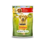 FRISKIES για ενήλικους σκύλους με Βοδινό και Καρότα σε Ζελέ 1x100g