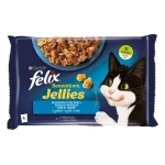 FELIX Sensations Jellies Πολυσυσκευασία με Σολομό και Πέστροφα 4x85g