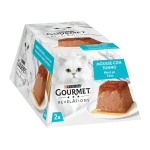 PURINA GOURMET REVELATIONS Μους με Τόνο με ένα σιντριβάνι ζουμερής σάλτσας 2x57g